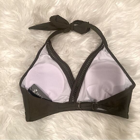 NWT Tempt Me Army Green Two-Piece Swimsuit Size M - Picture 10 of 14